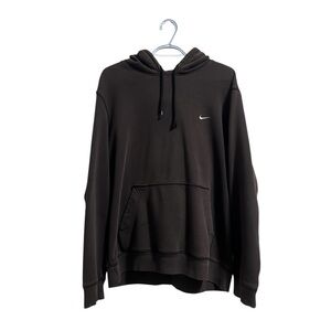Early 2000s Brown Nike Mini Swoosh Pullover Hoodie